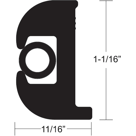 Taco Marine Flex Vinyl Rub Rail Kit-Black w/Black Insert-70'-1-1/16" x 11/16" V11-0809BBK70-2